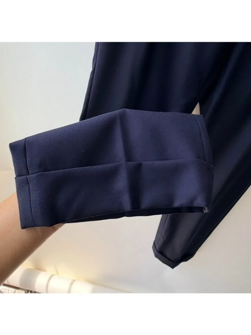 Phineas Cole Navy Blue Pleated Wool Dress Pants Men's Size 32-33 H84
